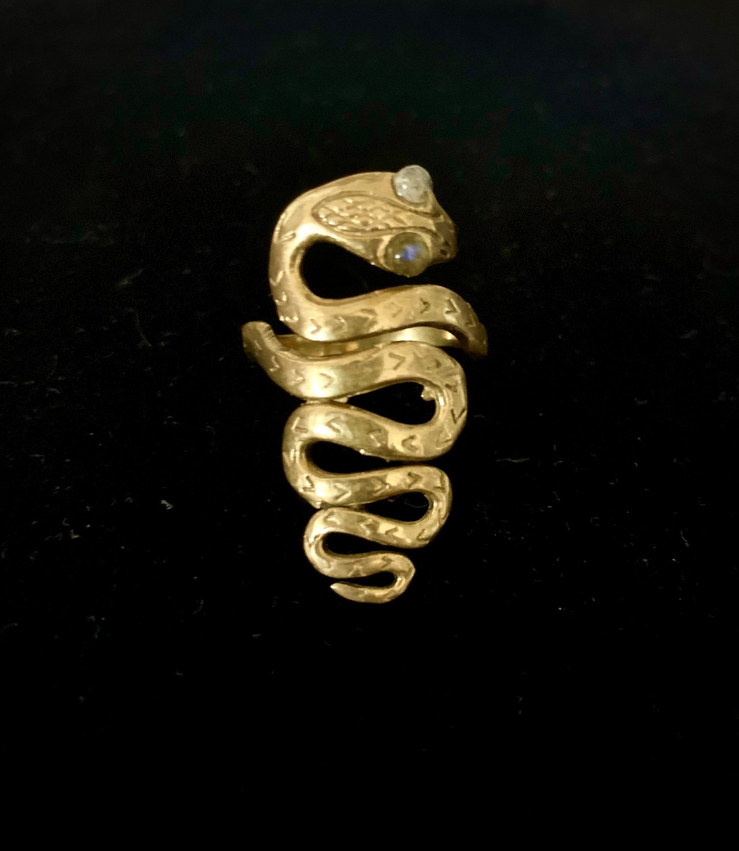 brass serpent ring