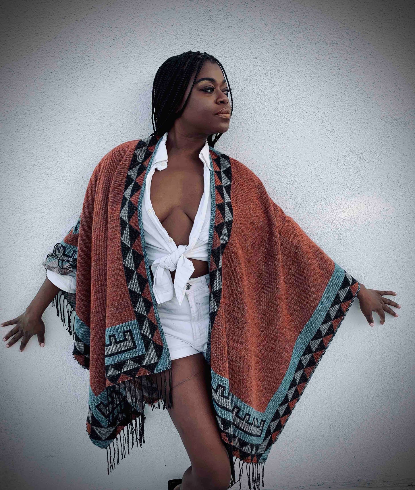 rust poncho
