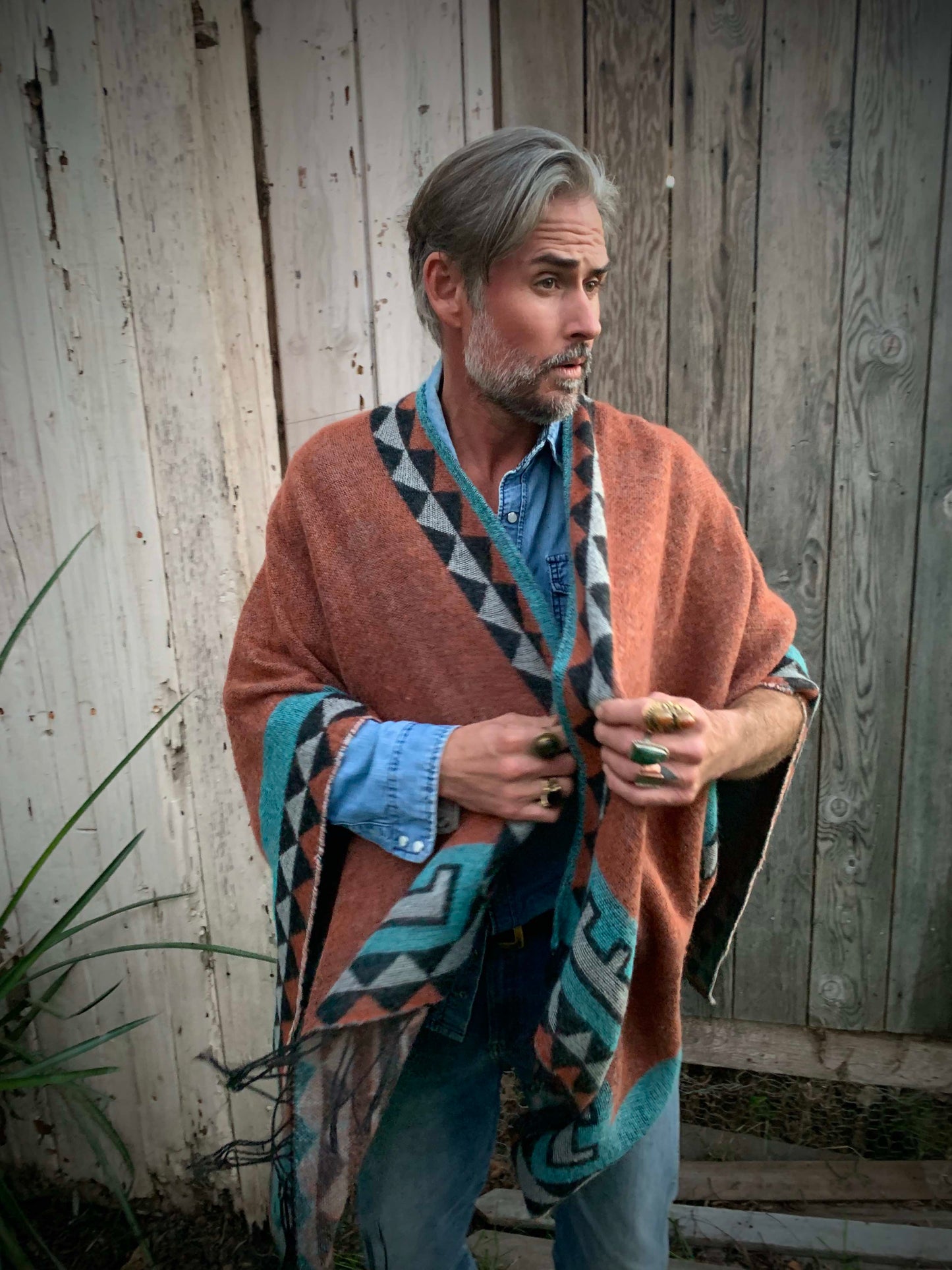 rust poncho