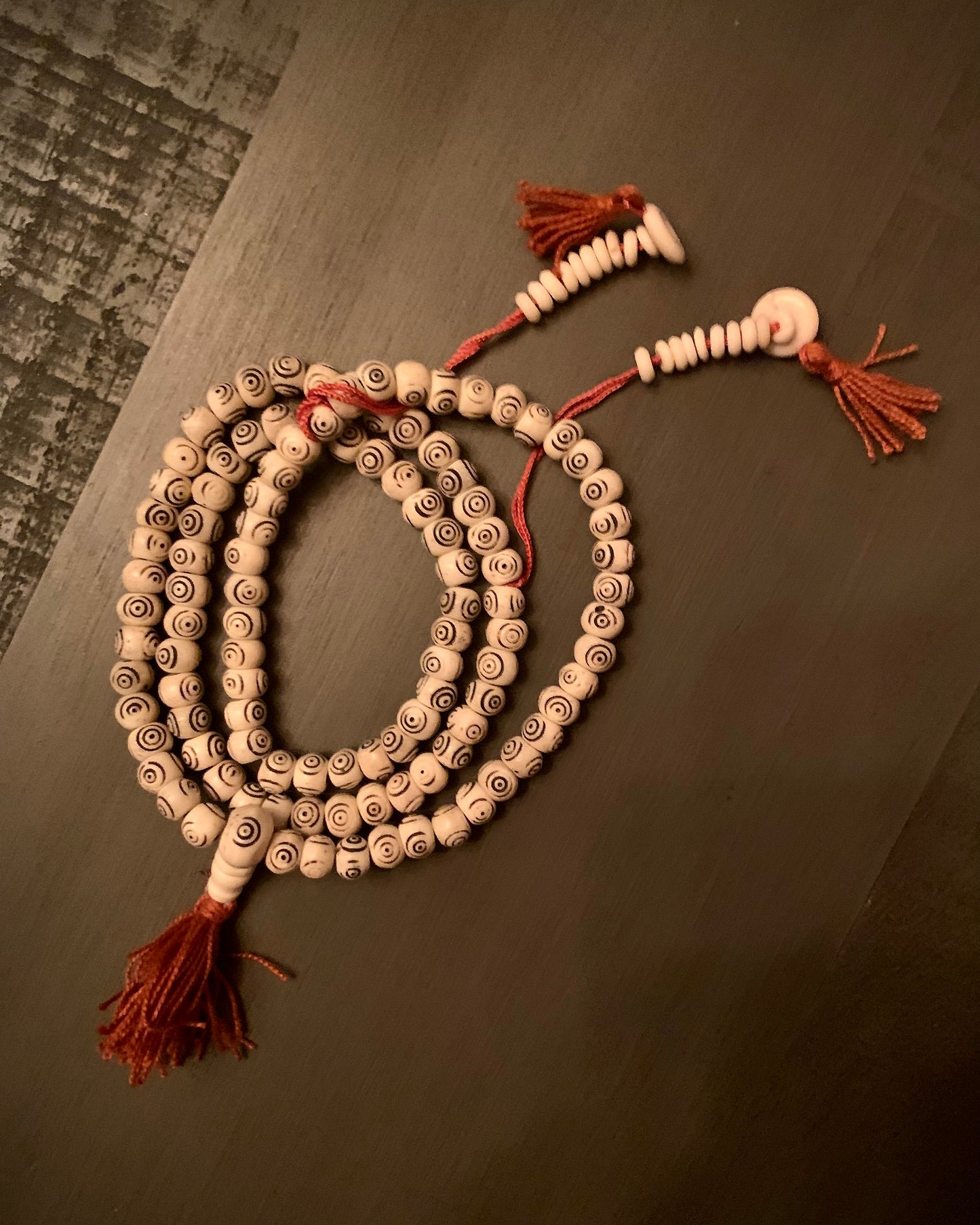 dzi mala prayer necklace