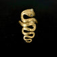 brass serpent ring